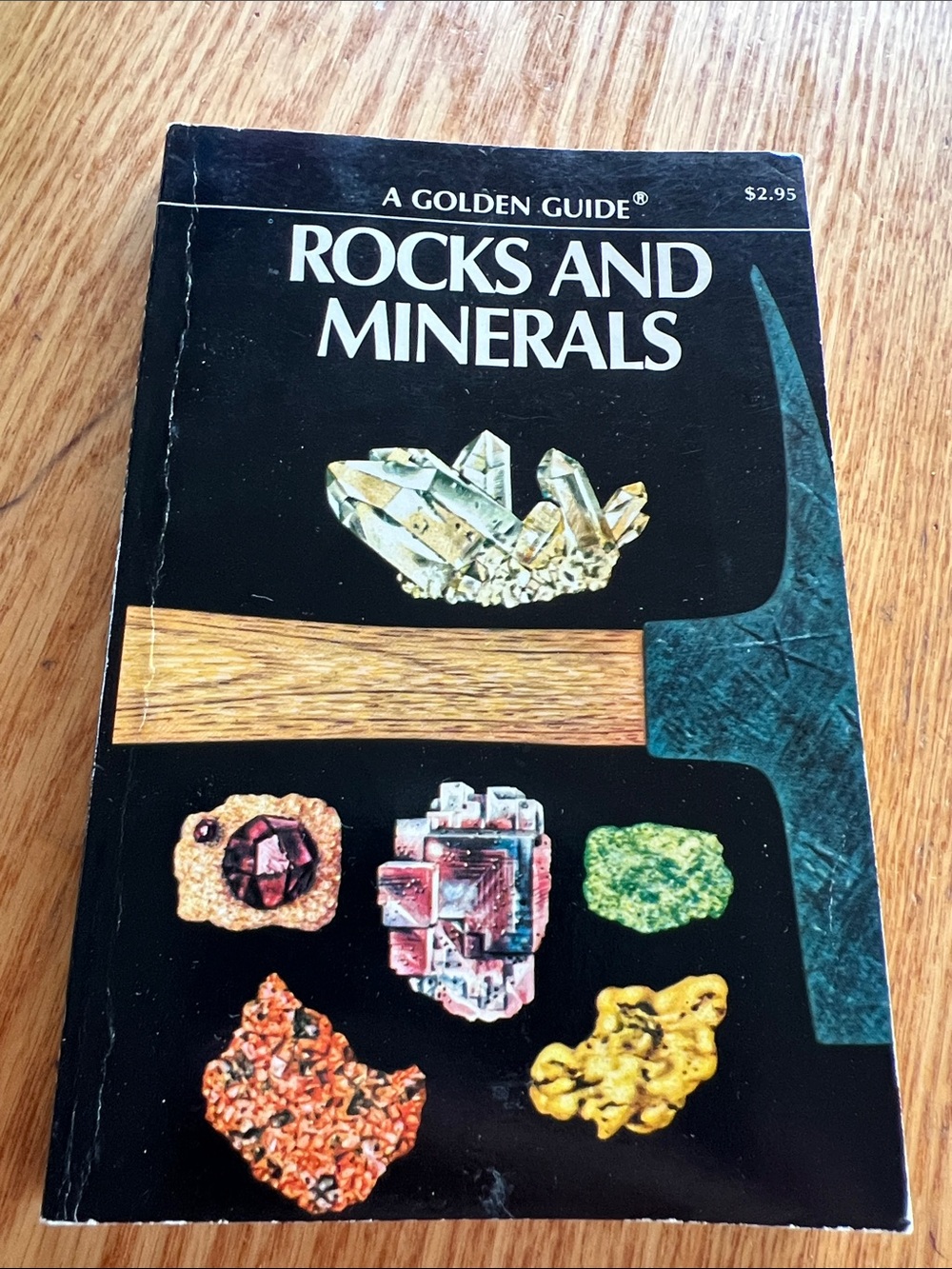 VTG softcover edition of the Golden Guide to Rocks and Minerals. Copyright 1957